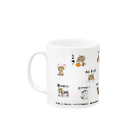 ライツコネクトのしまとかつら「集合①」 Mug :left side of the handle