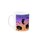Je te veuxのおばけパレード グラデ空 Mug :left side of the handle