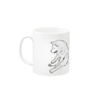 春風工房のトリプル小梅は秋田犬 Mug :left side of the handle