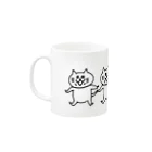 mackiiiのえくぼねこ連 Mug :left side of the handle