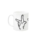 ＰＯＴＢＯＵＮＤのHAND sign 「Ｆ！Ｆ！Ｆ！」マグ Mug :left side of the handle