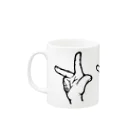 ＰＯＴＢＯＵＮＤのHAND sign 「Ｆ！Ｆ！Ｆ！」マグ マグカップの取っ手の左面