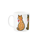 三剣もとかのGOKIGEN CAT'Sのくまねこ４色(熊本地震義援金) Mug :left side of the handle