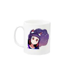 魔希みちる公式グッズショップの宇宙ねこマグカップ Mug :left side of the handle