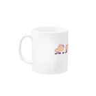 LIFE_is_a_JOKEの散らばりモルー整列 Mug :left side of the handle