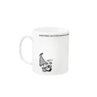 MicaPix/SUZURI店のHappydayドッツさん（右ききさん用） Mug :left side of the handle