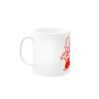 チューリップハット美髪店のチューリップハット5（真っ赤） Mug :left side of the handle