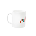 ローソク足のローソク足マグカップ02 Mug :left side of the handle