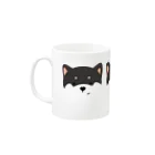 うずショップのおしば　柴犬(黒) Mug :left side of the handle