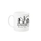 ILINOBE  CLUB 洋裁店のILINOBE  CLUB ロゴ1 Mug :left side of the handle