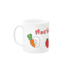 もちのもちとやさいぱーてぃー　マグカップ Mug :left side of the handle