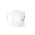 SUNNYSUNNYの虹色ハート Mug :left side of the handle