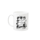 古書　天牛書店のグランヴィル「象」　＜アンティーク・プリント＞ Mug :left side of the handle