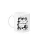 古書　天牛書店のグランヴィル「象」　＜アンティーク・プリント＞ Mug :left side of the handle