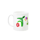 PAPADan【ぱぱだん】のสบายサバーイ タイ文字　花文字 Mug :left side of the handle