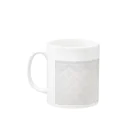 あわじテキスタイルのパールとキルティング柄 ホワイト Mug :left side of the handle