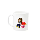 すんこ雑貨店のすんこフレンド Mug :left side of the handle