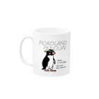 空とぶペンギン舎のフィヨルドランドペンギンマグ Mug :left side of the handle