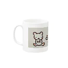 青い鳥のくまちゃん Mug :left side of the handle