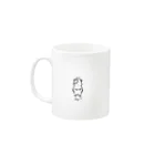 動物イラストのモルモット Mug :left side of the handle