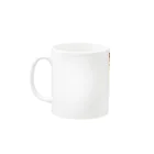 うんち亭お昼寝のおしゃれなラテアート Mug :left side of the handle