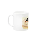 ぽんぽこ商店の餅の食べ方　磯部焼き Mug :left side of the handle