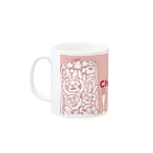 Cafe・de・ぬりえ ShopのCharaben Mug :left side of the handle