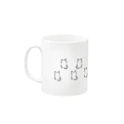 墨ねこさんしょっぷの墨ねこさん沢山ver Mug :left side of the handle