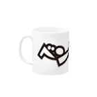 ベンジャミンのベンジャミン ロゴ (白黒) Mug :left side of the handle