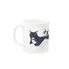 はるさめ商店の白黒猫たち Mug :left side of the handle