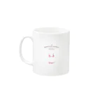 ERIMO–WORKSのSweets Lingerie Mug "Strawberry Mousse" Mug :left side of the handle