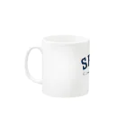 LONESOME TYPE ススのSPOON (NAVY) Mug :left side of the handle