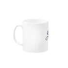LONESOME TYPE ススのSALT (NAVY) Mug :left side of the handle