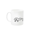 カーペットのうおうおピッピマグカップ Mug :left side of the handle