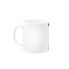 世界の絵画アートグッズの葛飾北斎《富嶽三十六景 上総の海路》 Mug :left side of the handle