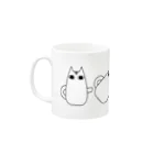 宇榮原のローリングしたまつげねこマグカップ Mug :left side of the handle