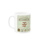 タカラベカオリ(オオカミイラストレーター)のLIFE IS A JOURNEY CAFE マグ Mug :left side of the handle