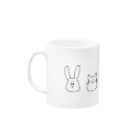 さくちゃ👶の愉快な動物たち Mug :left side of the handle