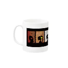 ボードゲームショップ「大分から来ました。」の花々のTeapartyグッズ２ Mug :left side of the handle