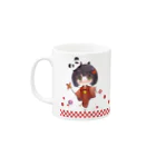 唯香のなにかのお店SUZURI支店の小唯ちゃんマグカップ Mug :left side of the handle