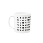 yasu_revolverのAligned letters Mug :left side of the handle