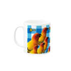 ぽちの適当屋のコガネメキシコインコ えーえーマグカップ Mug :left side of the handle