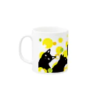 mao-katzeのねこねこ水玉 Mug :left side of the handle