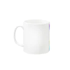 まゆにゃんΣ[【◎】]ω･´)のカラフル Mug :left side of the handle