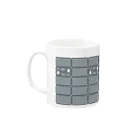 yuNN3のブロック塀　ロング　ドット絵 Mug :left side of the handle