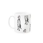 てら ねこデザイングッズのハゲタカさんマグカップ Mug :left side of the handle