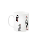 てら ねこグッズのツルツルマグカップ Mug :left side of the handle