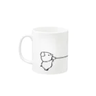 ぶたっ花° -butappana-の糸電話 Mug :left side of the handle