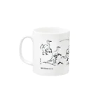 segasworksの墨絵風恐竜画 Mug :left side of the handle