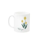 tulipの白地　tulip Mug :left side of the handle